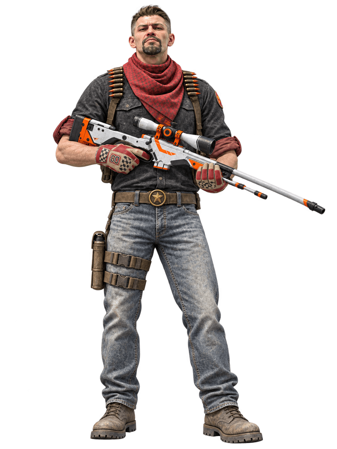 Агент Counter-Strike с выбранным набором предметов